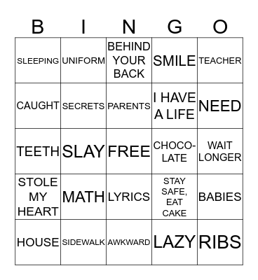 BEACH RETREAT BINGO Card