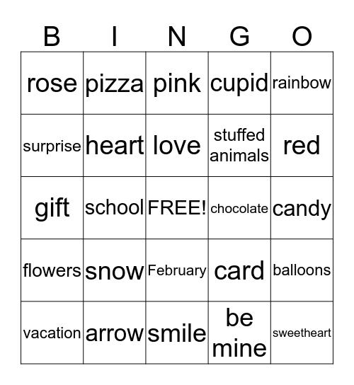 FUN 5TH GRADE BINGO Card