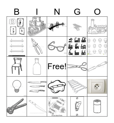 English for Technical Students 1 Unit 3 Bingo Card
