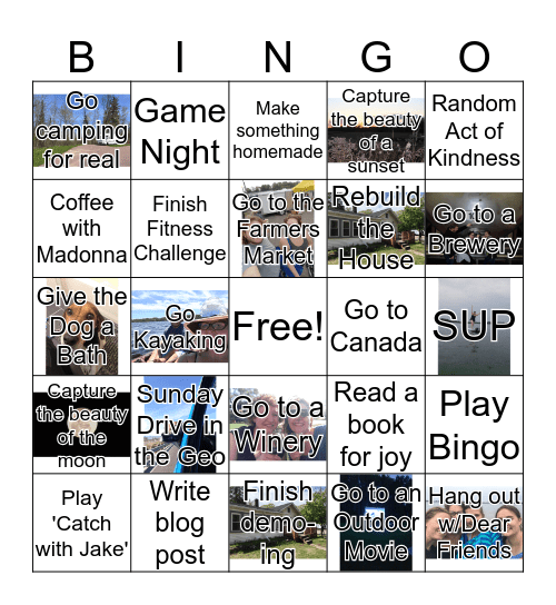 Personal Bingo Card Bingo Card