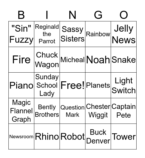 Buck Denver In the Beginning Part 2 Bingo Card