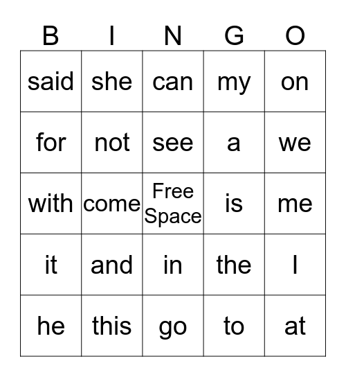 Valentine Bingo Card