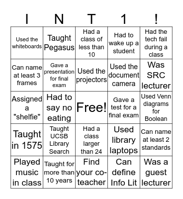 Find someone who... Bingo Card