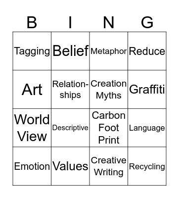 10 HUB Bingo Card