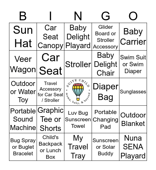 Gear Up for a 'Suite' Summer Bingo Card