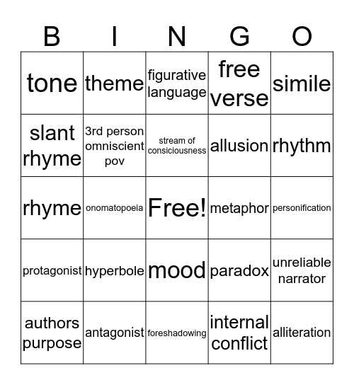 wak Bingo Card