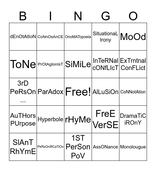 Ethan`s cash reelin Bingo Sheet Bingo Card