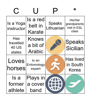 Personalized Bingo Card