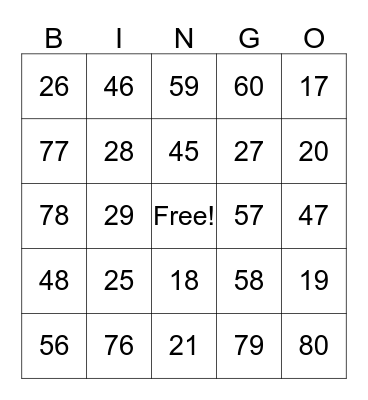 Beach Blanket Bingo! Bingo Card