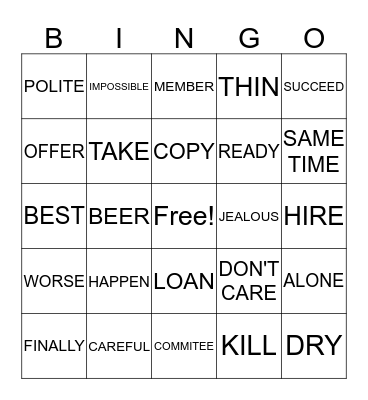 ASL REVIEW Bingo Card