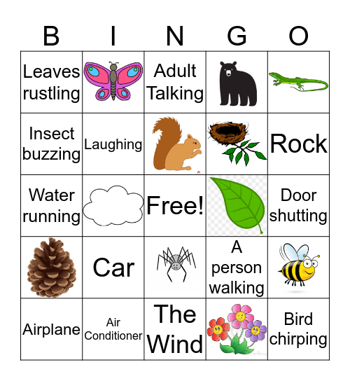 Observation Bingo Card