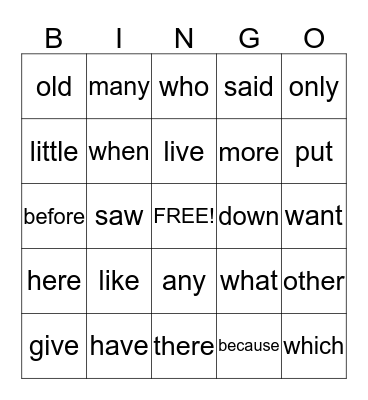 Bingo Tricky25-50 Bingo Card