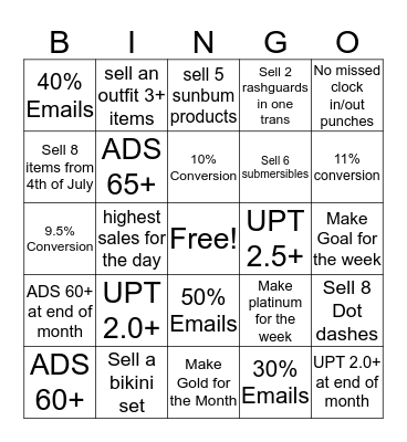 IMP MONTH OF JUNE BINGO!! Bingo Card