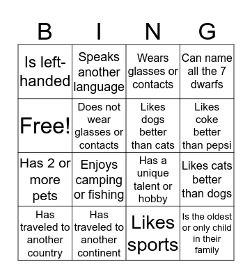 ILT Bingo Card