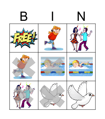 I can & I can't Bingo Card