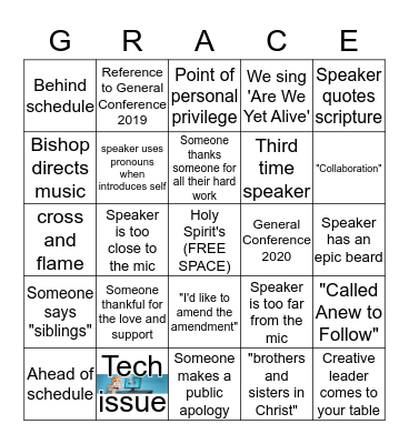 DSC Annual Conference 2019 Bingo Card