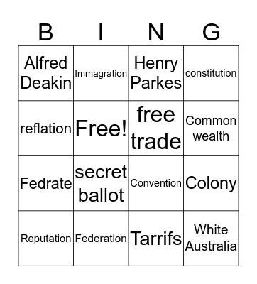 BINGO Card