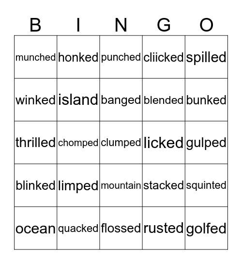 6.2 BINGO Card