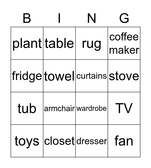 Bingo! Bingo Card