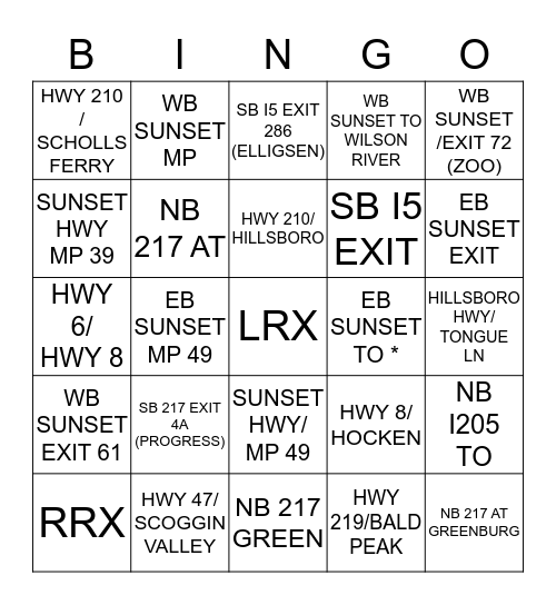 IHA BINGO Card