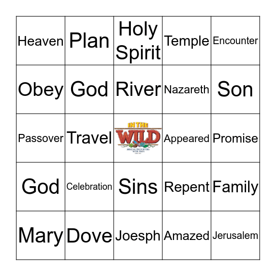 Encounter at the River  Bingo Card