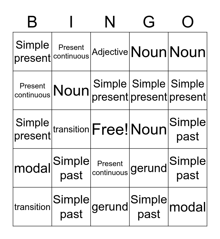 last-day-of-class-bingo-card