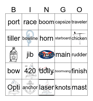 Junior Week Bingo Card