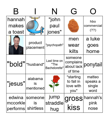 Bach Bingo Card