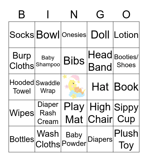 BABY SHOWER Bingo Card