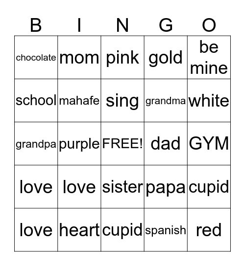 Bingo Card