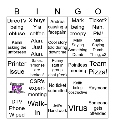 Microcom IT Bingo Card