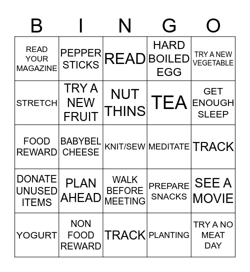 LETS GO! Bingo Card