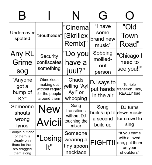 SPRING AWAKENING BINGO Card