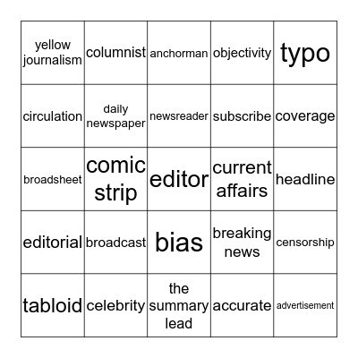 Bingo Card