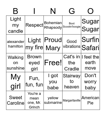 grad party Bingo Card