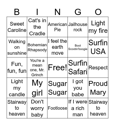 grad party Bingo Card