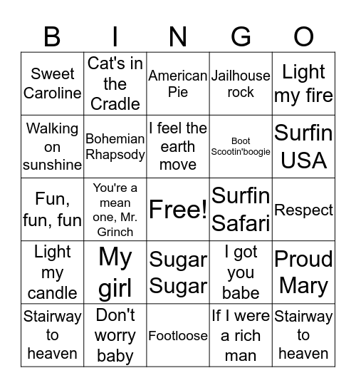 grad party Bingo Card