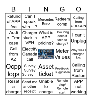 Electify Bingo ! Bingo Card