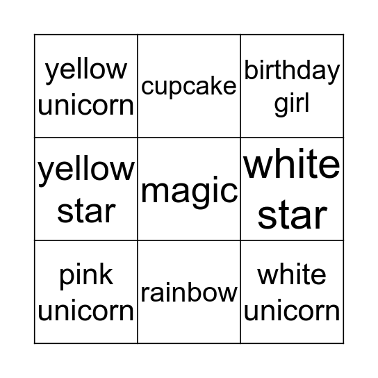 Bingo Card