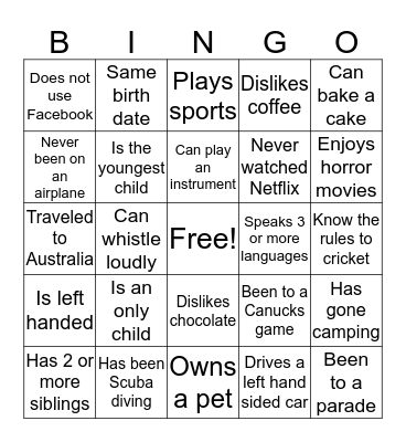 June Manager's Bingo Card