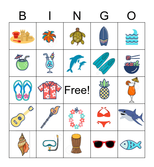 ALOHA BINGO Card
