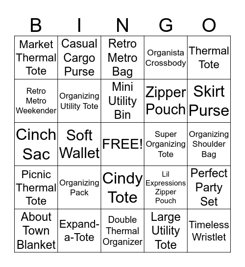 THIRTY-ONE FUN! Bingo Card