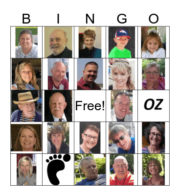 2019 Foote / Osborn Reunion Bingo Card