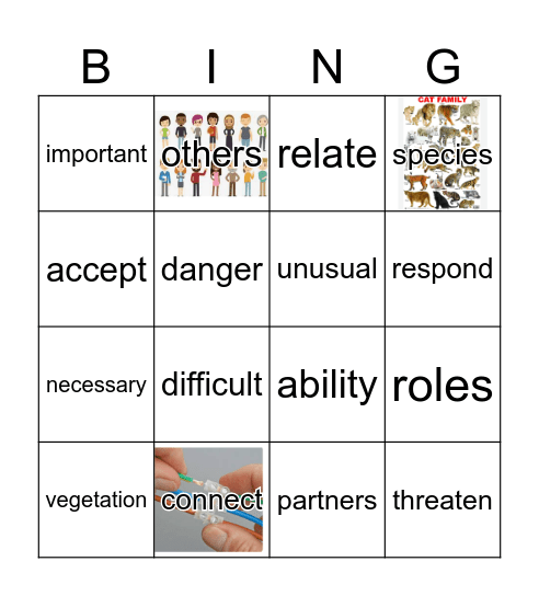 GR2 Unit7 Parts1&2 REACH Bingo Card