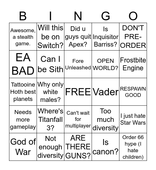 Bingo Card
