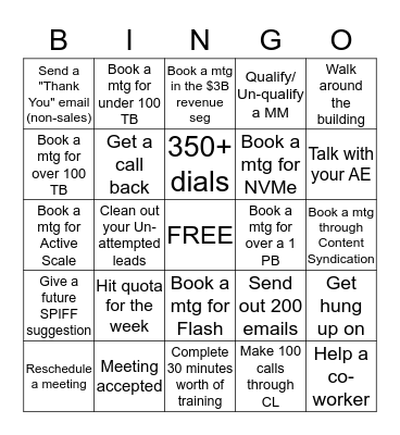 Western Digital Bingo Card