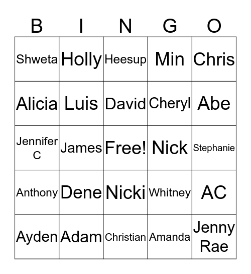 Shopkick Redwood City Bingo Card