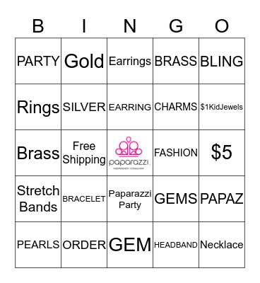 BLING-O Bingo Card