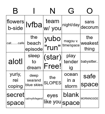 ff Bingo Card