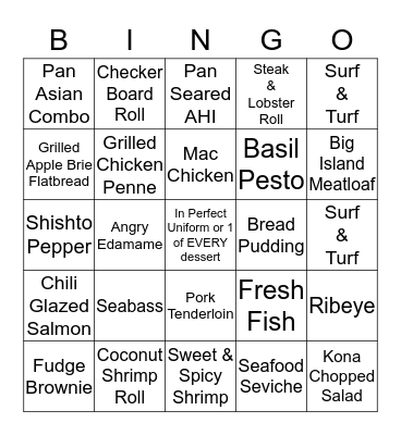 Valentine's Bingo Card